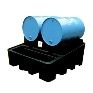 ALEMLUBE 2 DRUM STORAGE RACK & SPILL CONTAINER